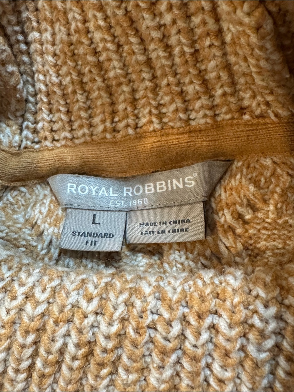 Royal Robbins Cable Knit Turtleneck Sweater Large - Picture 2 of 12
